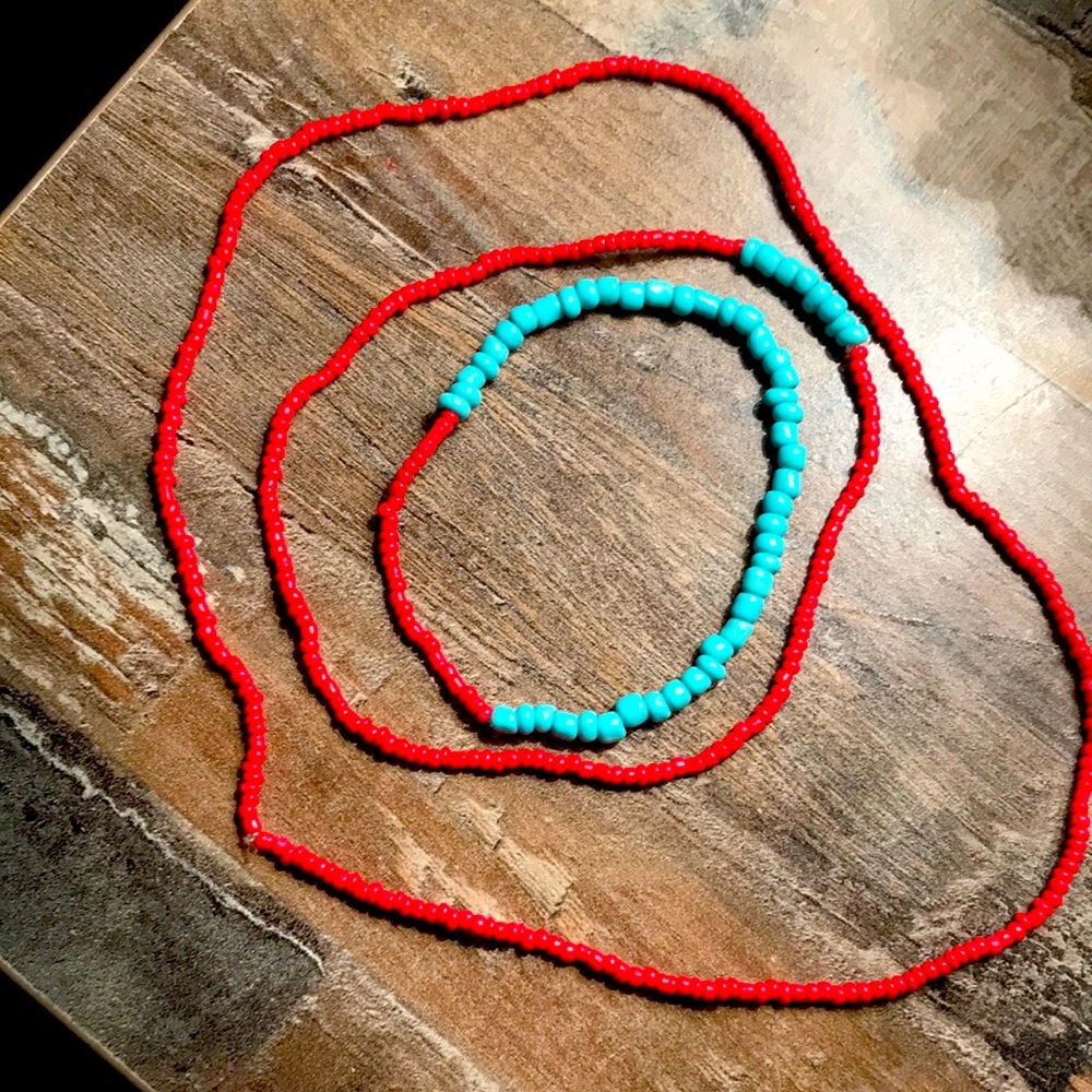 Handmade bracelets and necklace